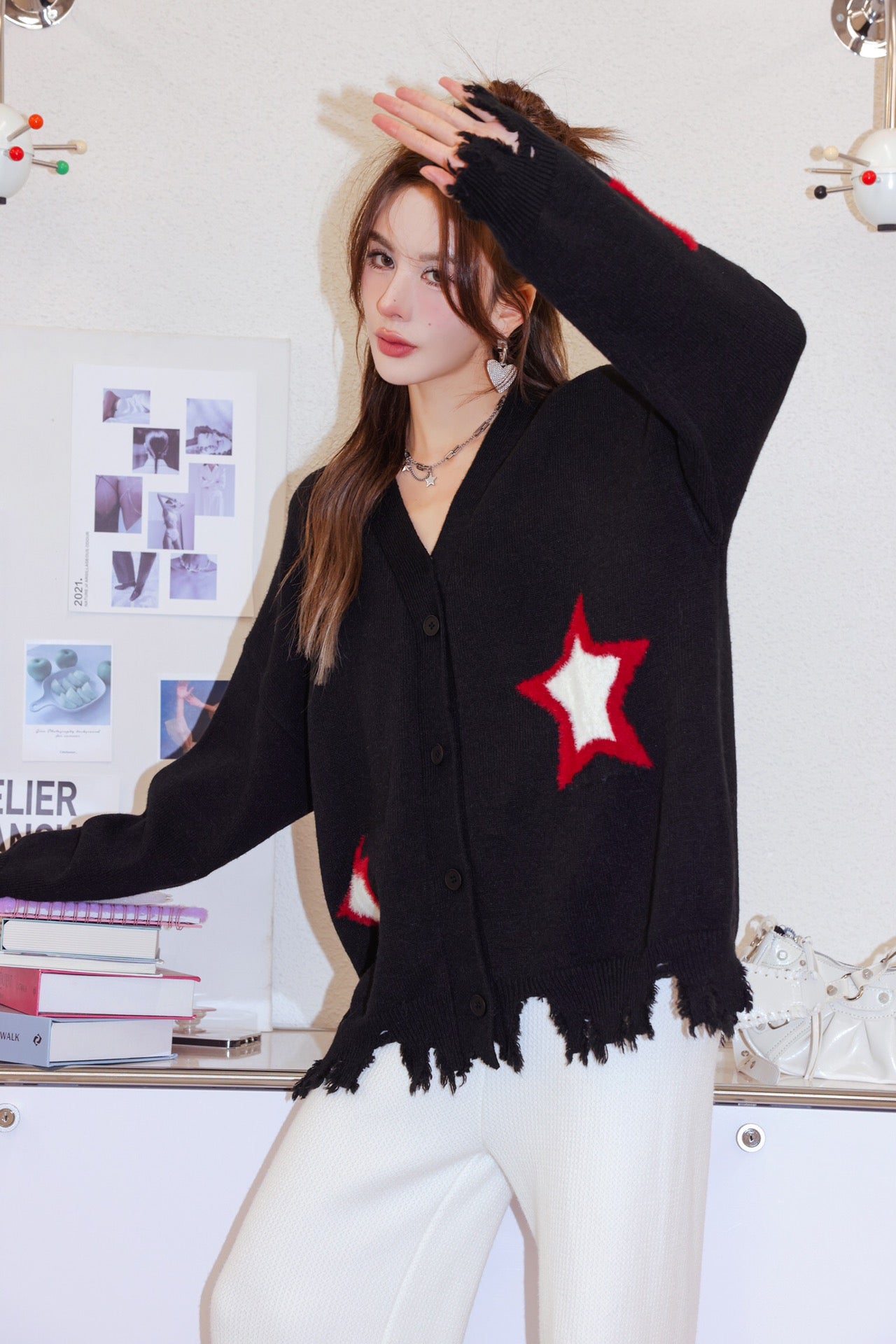 LAFREEDOM SALE LAC330103 Star Sweater