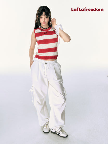 Lafreedom SALE LAF340522 Bow tie casual work pants