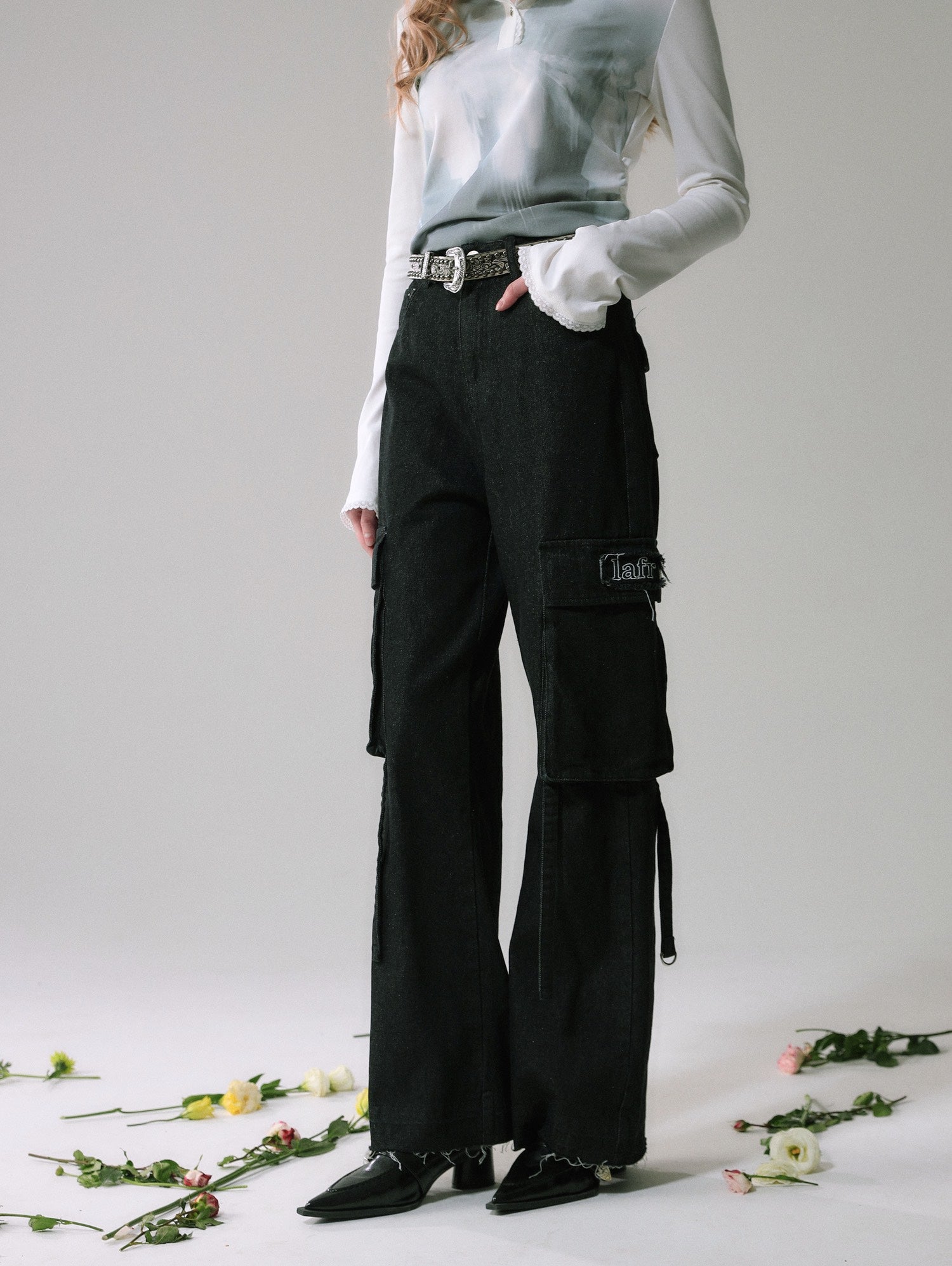 Lafreedom SALE LAF340304 Casual and minimalist workwear straight leg jeans