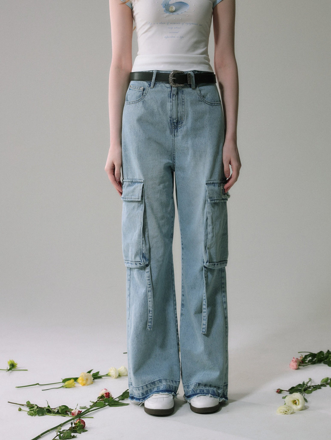 Lafreedom SALE LAF340304 Casual and minimalist workwear straight leg jeans