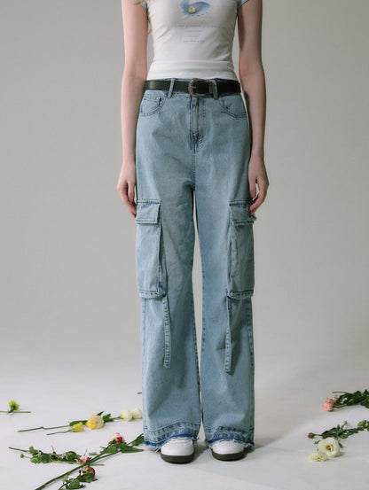 Lafreedom SALE LAF340304 Casual and minimalist workwear straight leg jeans