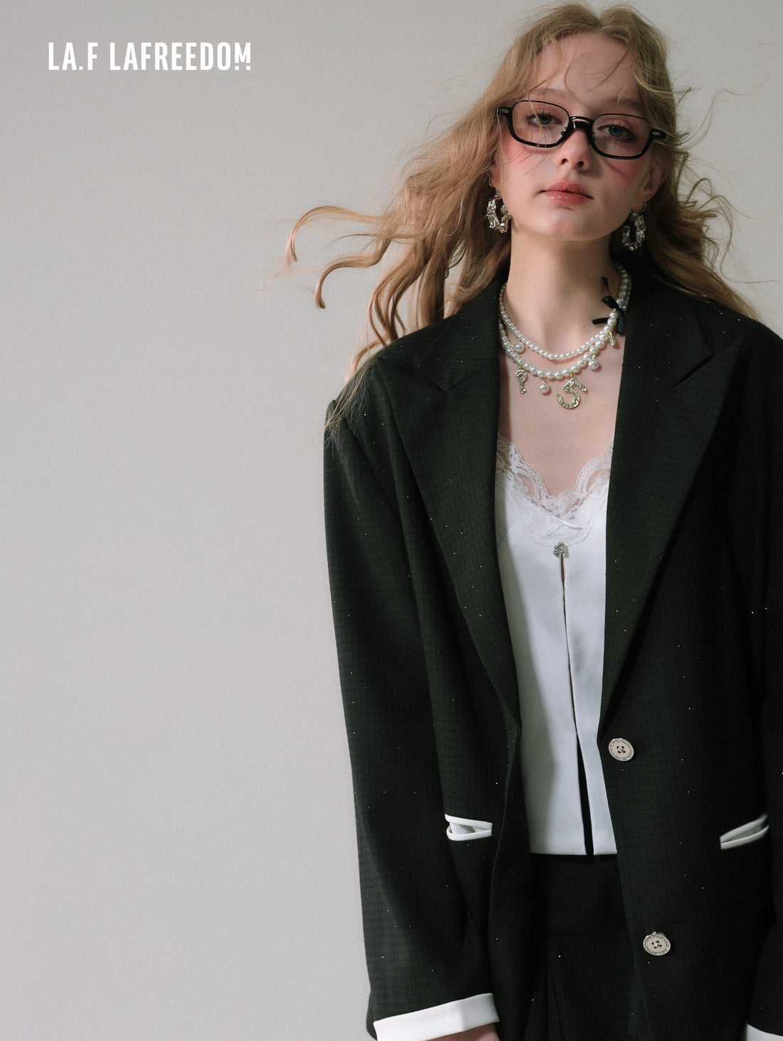 Lafreedom SALE LAF340217 Minimalist sparkling patchwork jacket