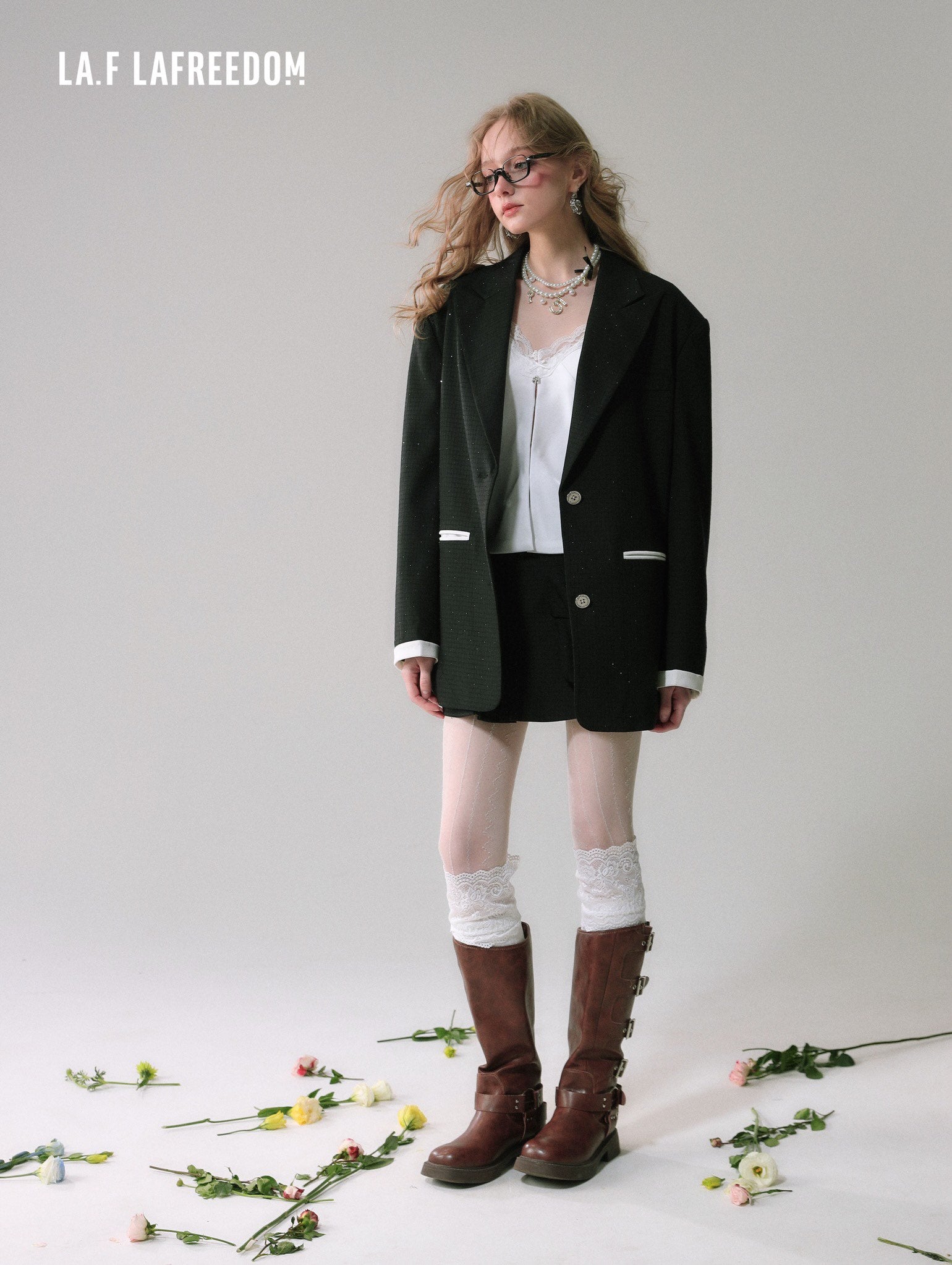 Lafreedom SALE LAF340217 Minimalist sparkling patchwork jacket