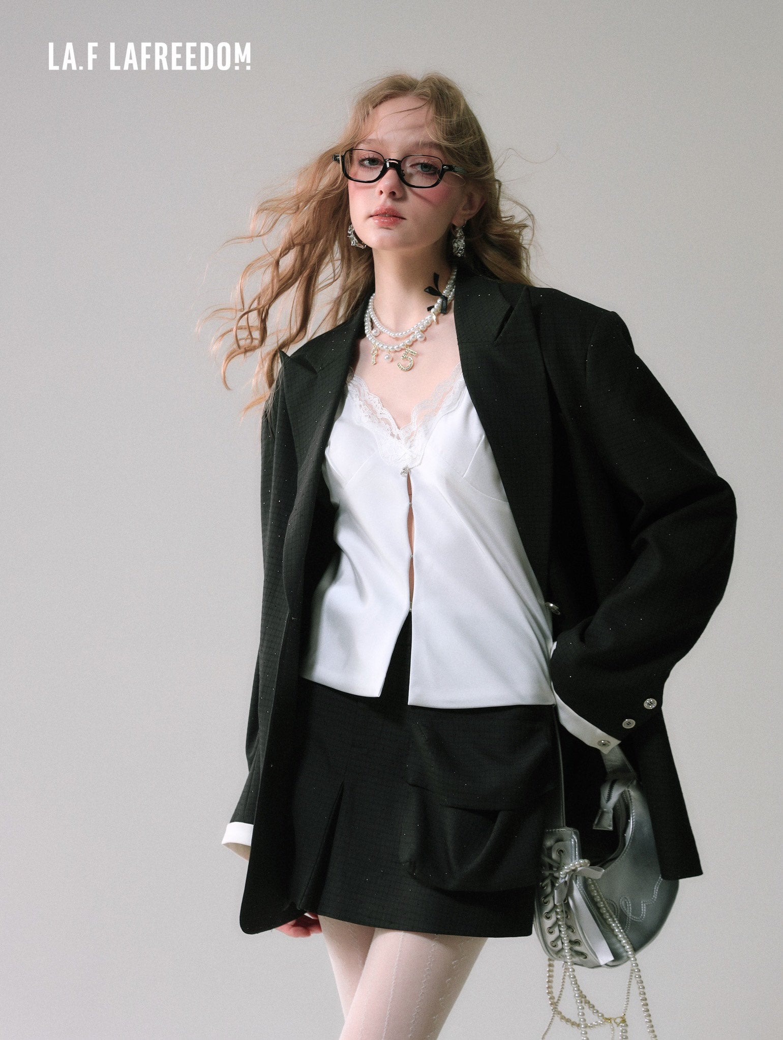 Lafreedom SALE LAF340217 Minimalist sparkling patchwork jacket