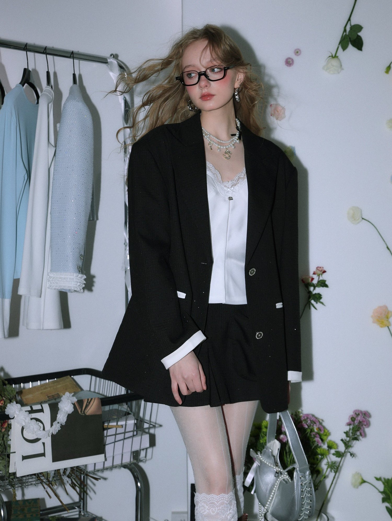 Lafreedom SALE LAF340217 Minimalist sparkling patchwork jacket