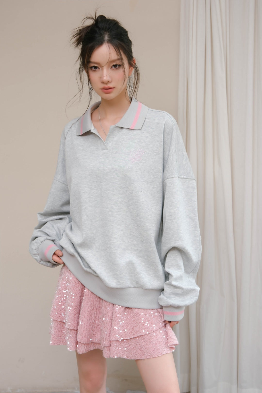 Lafreedom SALE LAC330812 Lazy style hot stamping hoodie