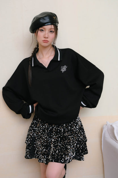 Lafreedom SALE LAC330812 Lazy style hot stamping hoodie