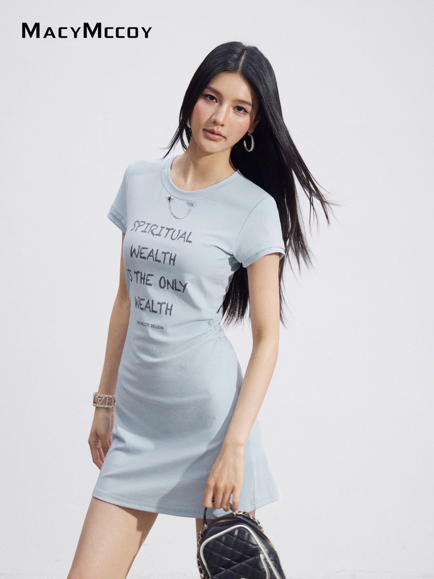 MacyMccoy MMC2026097 Chain Link Dress(2color)