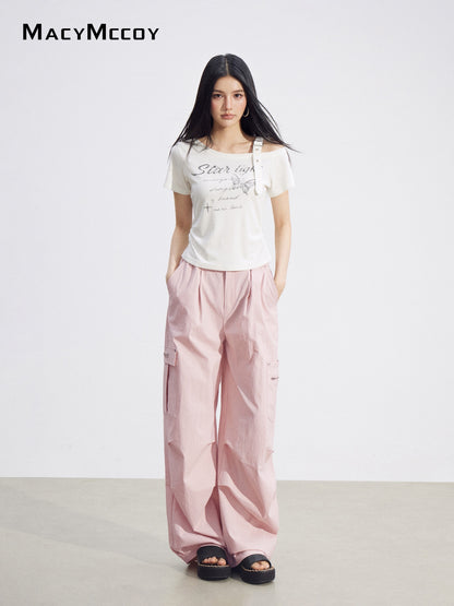 MacyMccoy MMC2026095 Pocket Cargo Pants(2color)