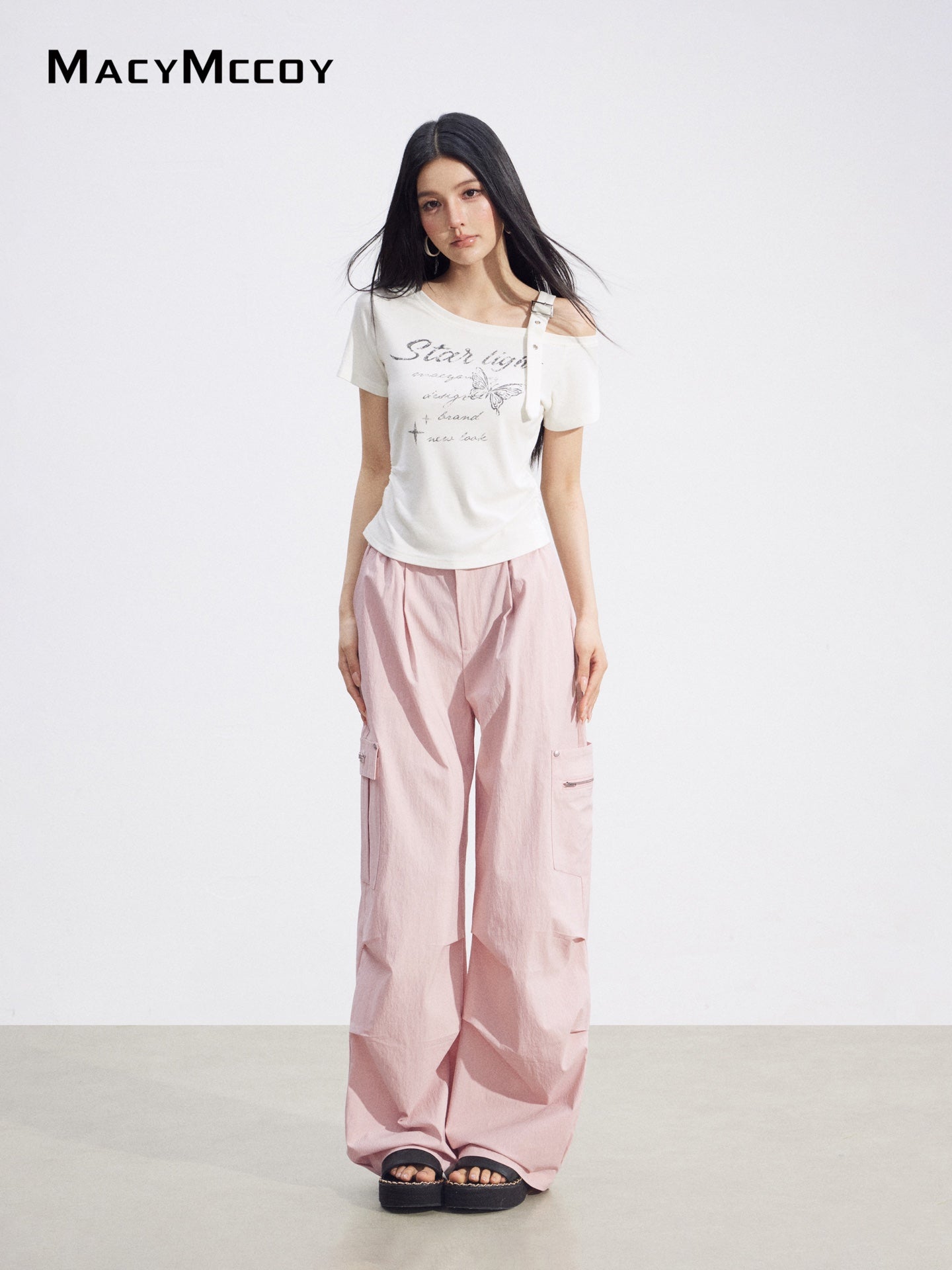 MacyMccoy MMC2026095 Pocket Cargo Pants(2color)