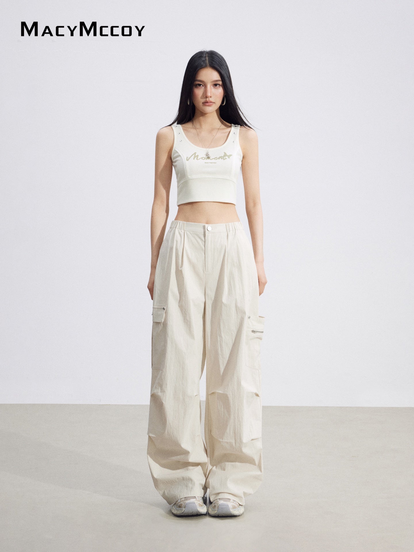 MacyMccoy MMC2026095 Pocket Cargo Pants(2color)
