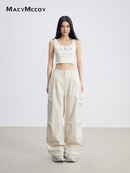 MacyMccoy MMC2026095 Pocket Cargo Pants(2color)