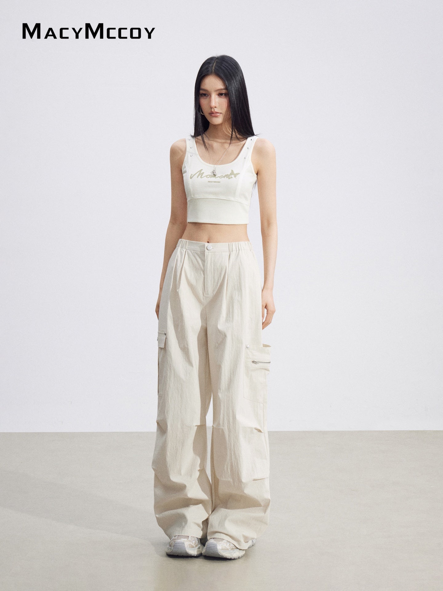 MacyMccoy MMC2026095 Pocket Cargo Pants(2color)