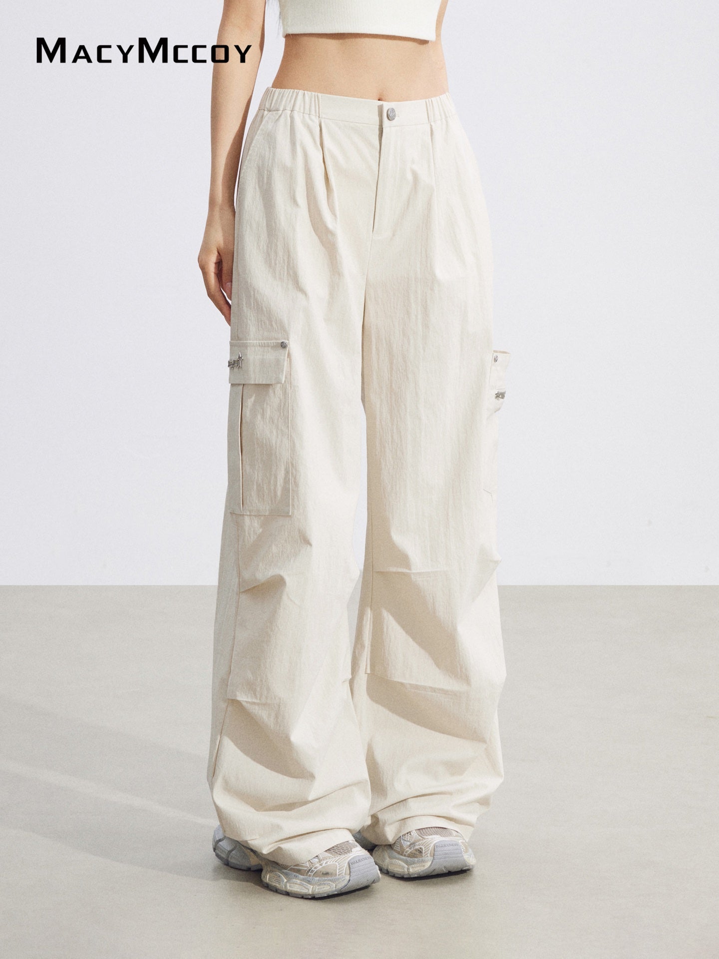 MacyMccoy MMC2026095 Pocket Cargo Pants(2color)