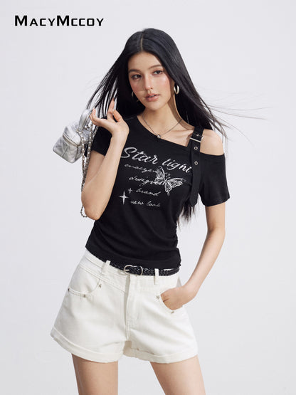 MacyMccoy MMC2026096 Bow Embroidered Shorts(2color)