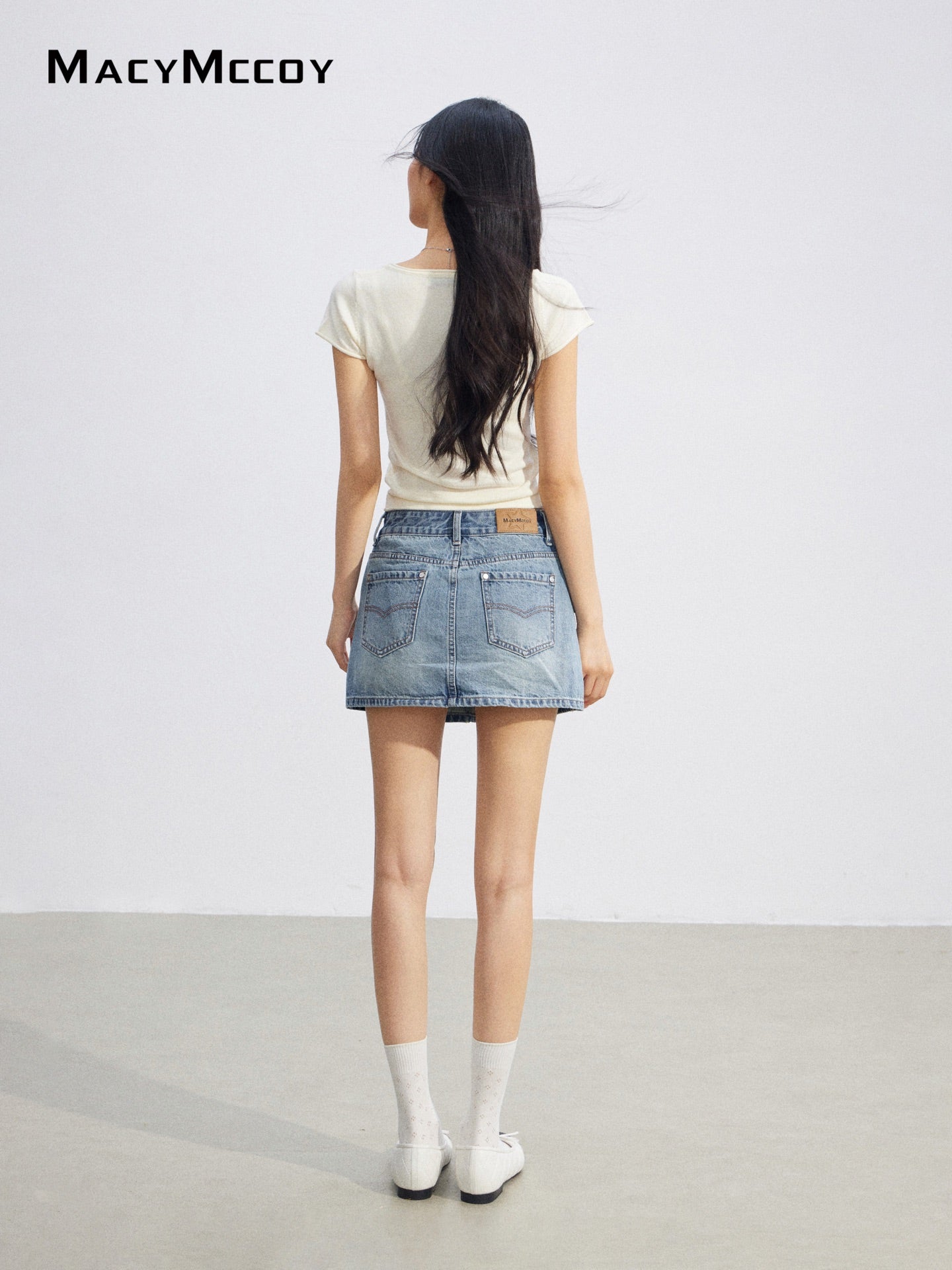 MacyMccoy MMC2026075 Denim Skort