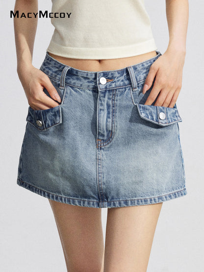 MacyMccoy MMC2026075 Denim Skort