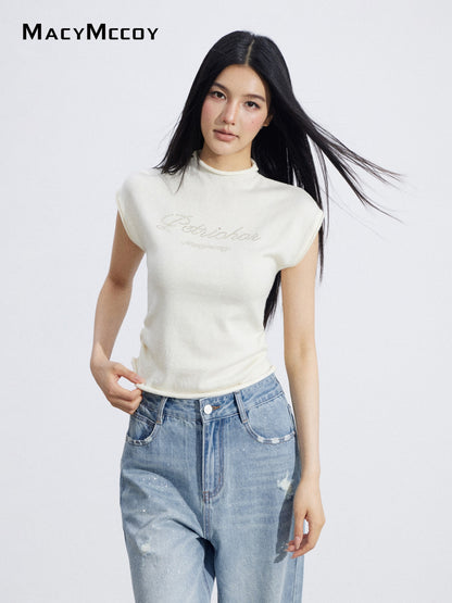 MacyMccoy MMC2026060 Sleeveless Fitted Waist Top(2color)