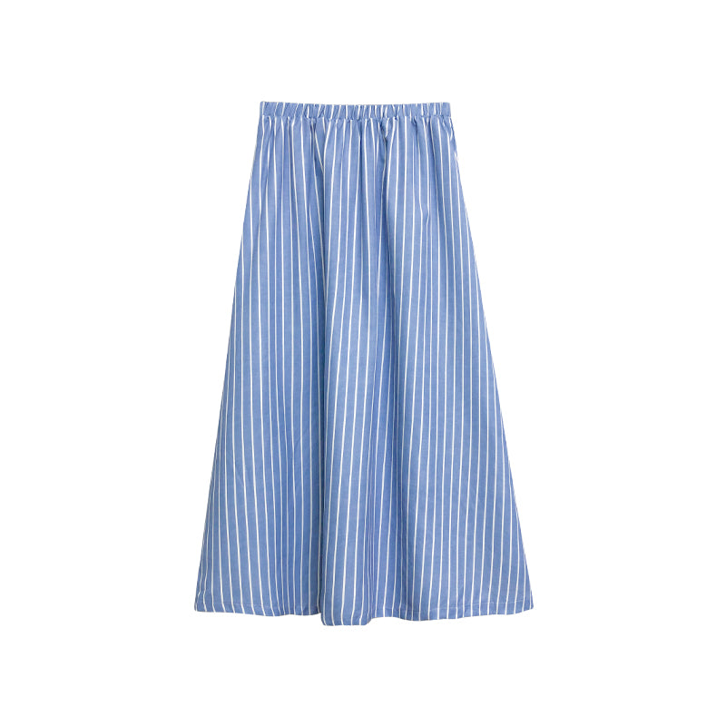 Leap Dream SALE ALD26009 Vertical Stripe A-Line Skirt