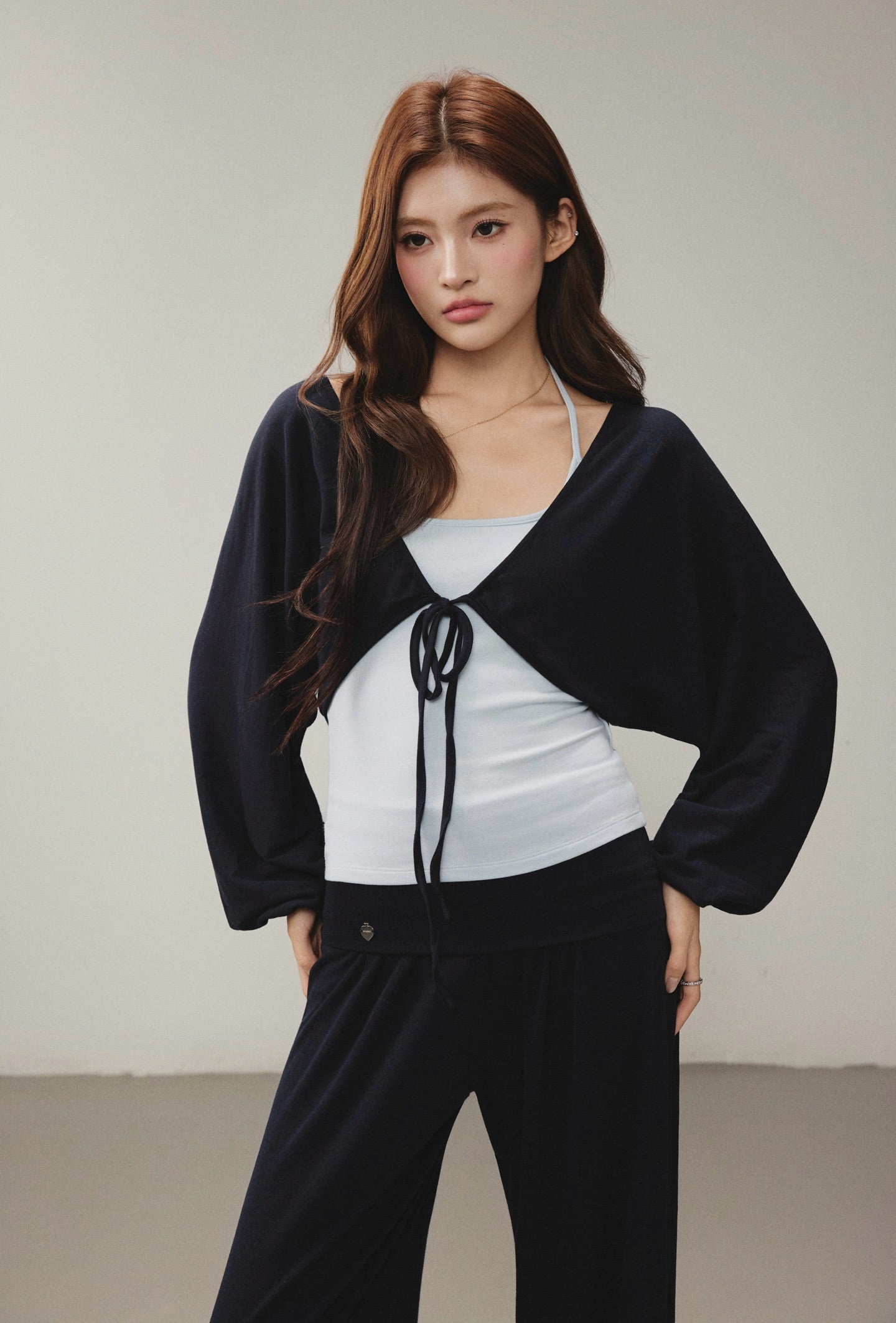 OTEBANBASS OTE260811  Halter Top and Harem Pants Set(2color)