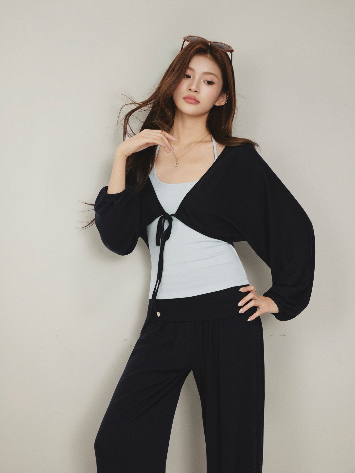 OTEBANBASS OTE260811  Halter Top and Harem Pants Set(2color)