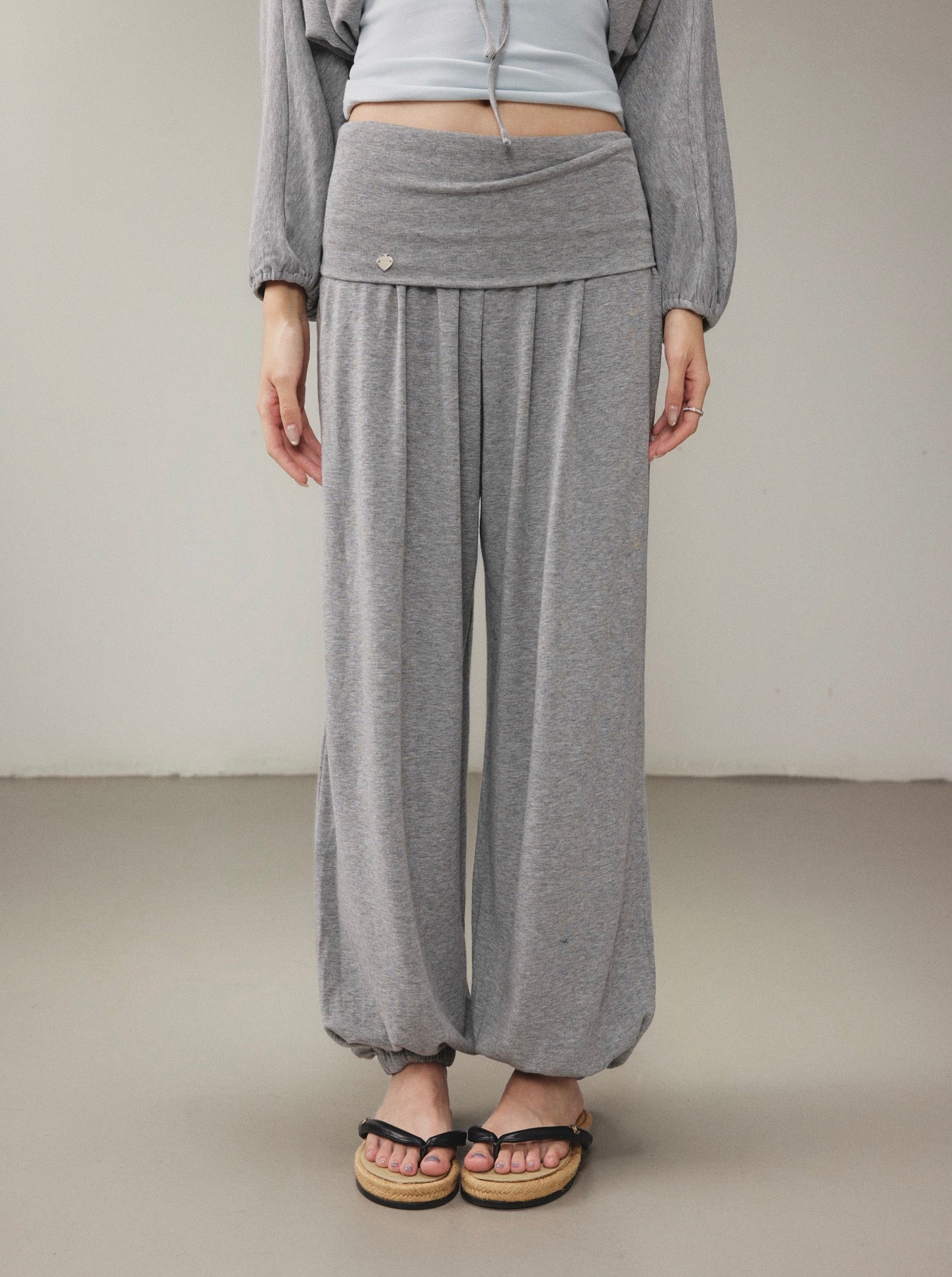 OTEBANBASS OTE260811  Halter Top and Harem Pants Set(2color)