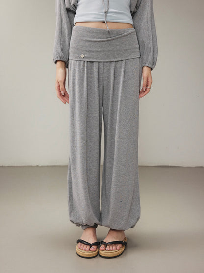 OTEBANBASS OTE260811  Halter Top and Harem Pants Set(2color)