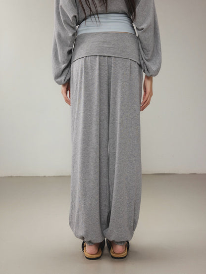 OTEBANBASS OTE260811  Halter Top and Harem Pants Set(2color)