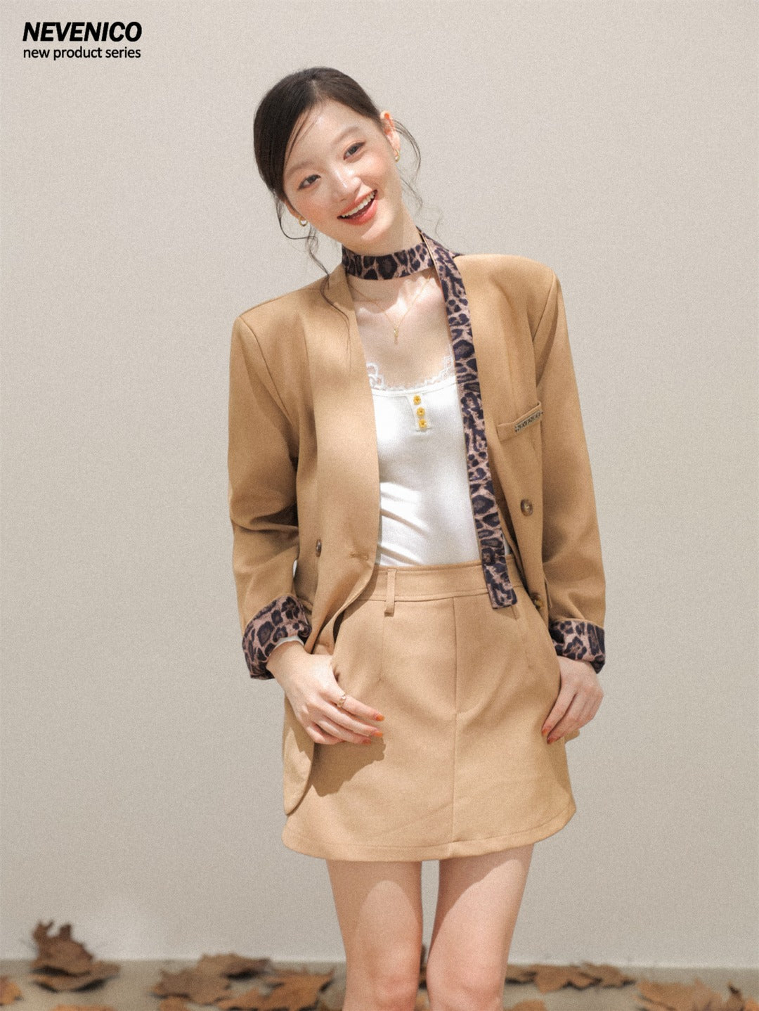 NeveNico SALE NN2510006 Leopard Cuff Suit(SEPERATE)