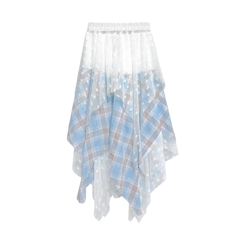 NeveNico SALE NN2503001/2 Lace Skirt &amp; Knit Two-Piece Set