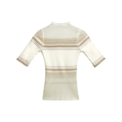NeveNico SALE NN2509016 Rhinestone Mesh Sheer Knit Top(2color)