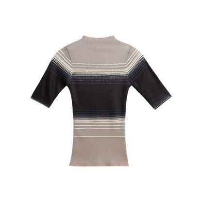 NeveNico SALE NN2509016 Rhinestone Mesh Sheer Knit Top(2color)