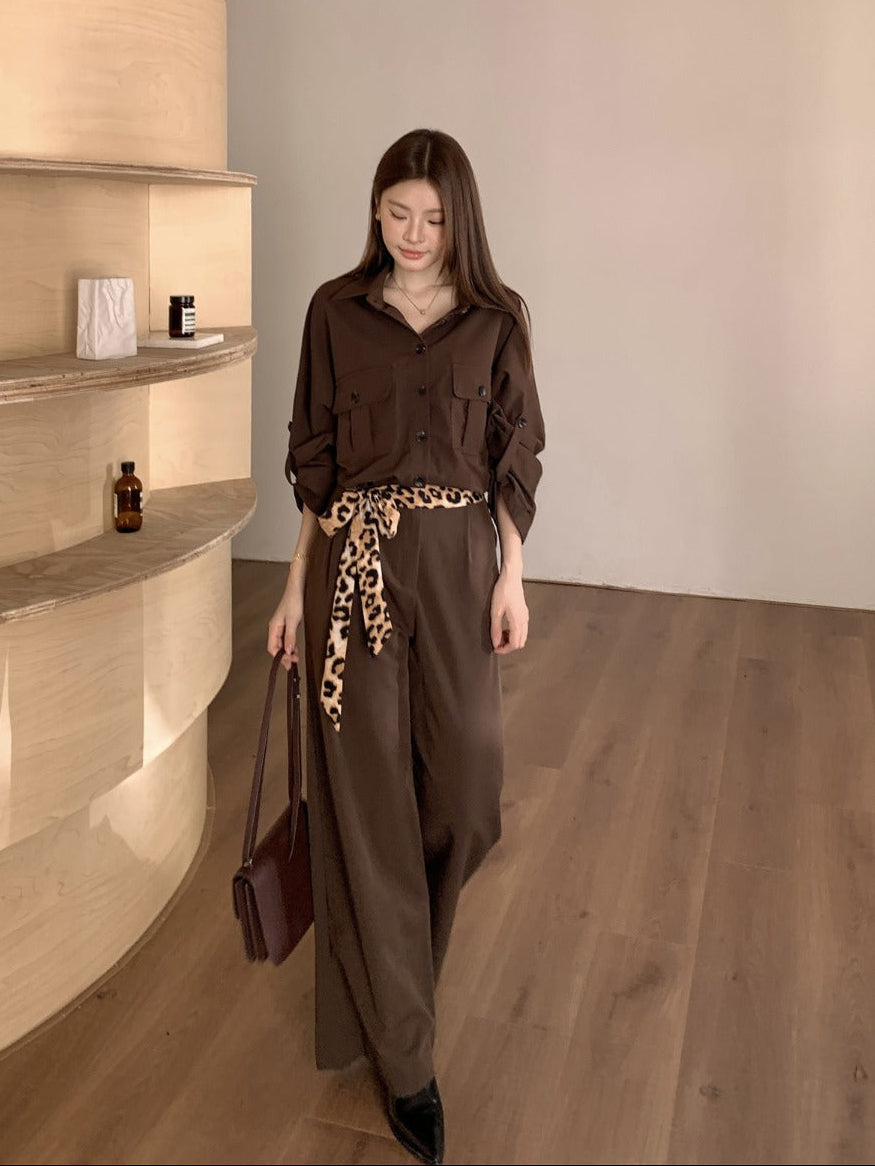 NeveNico SALE NN2509021 Belted Button Jumpsuit