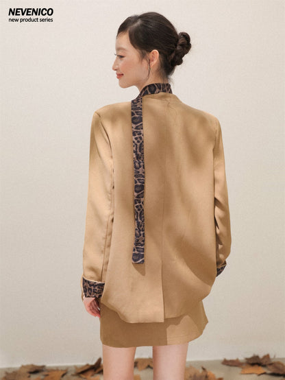 NeveNico SALE NN2510006 Leopard Cuff Suit(SEPERATE)