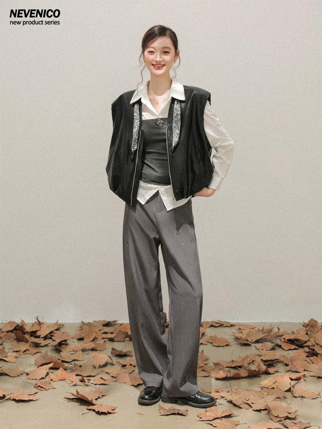 NeveNico SALE NN2510004 Sequin Straight-Leg Pants
