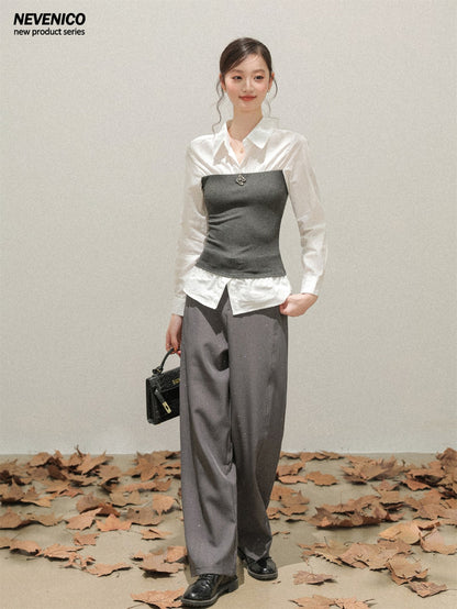 NeveNico SALE NN2510004 Sequin Straight-Leg Pants