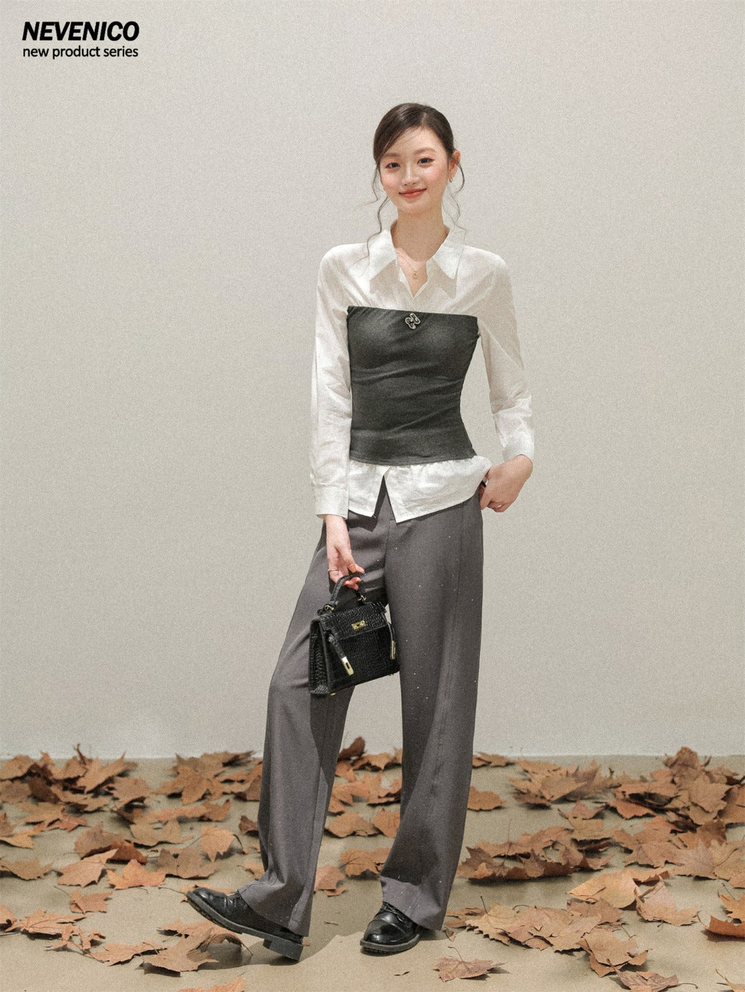 NeveNico SALE NN2510004 Sequin Straight-Leg Pants