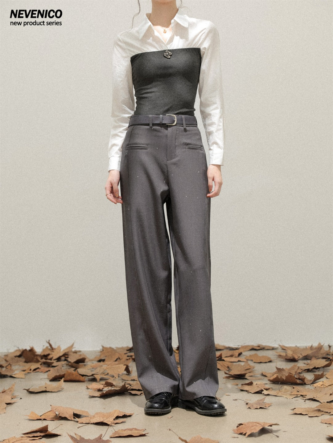NeveNico SALE NN2510004 Sequin Straight-Leg Pants