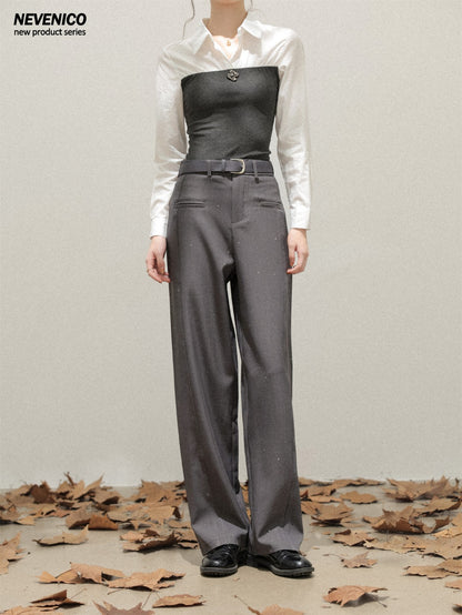 NeveNico SALE NN2510004 Sequin Straight-Leg Pants