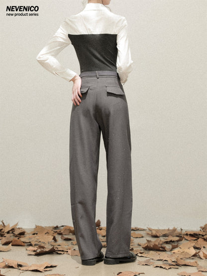 NeveNico SALE NN2510004 Sequin Straight-Leg Pants