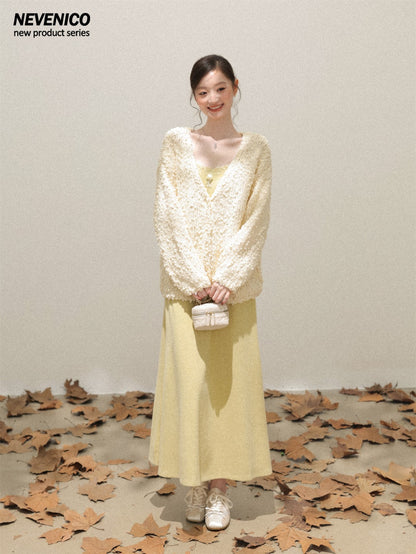 NeveNico SALE NN2510018 Chunky Hand-Crochet Cardigan
