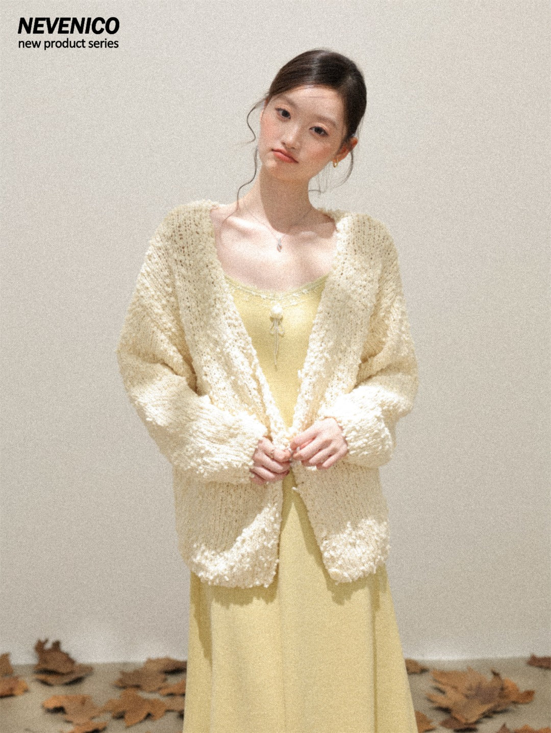 NeveNico SALE NN2510018 Chunky Hand-Crochet Cardigan