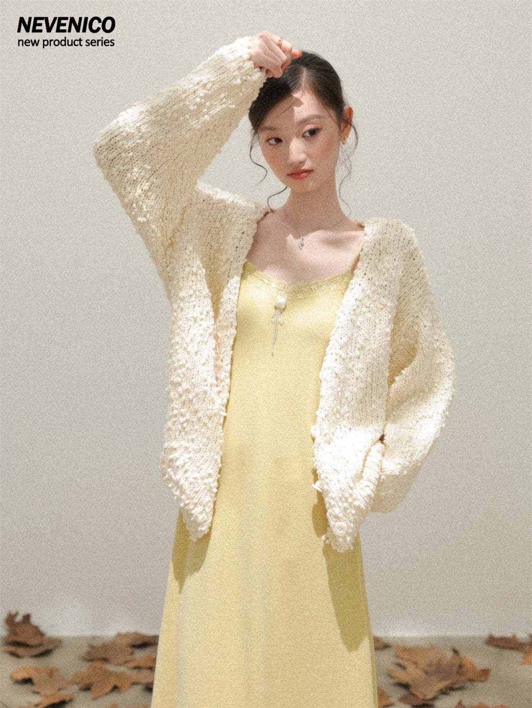 NeveNico SALE NN2510018 Chunky Hand-Crochet Cardigan