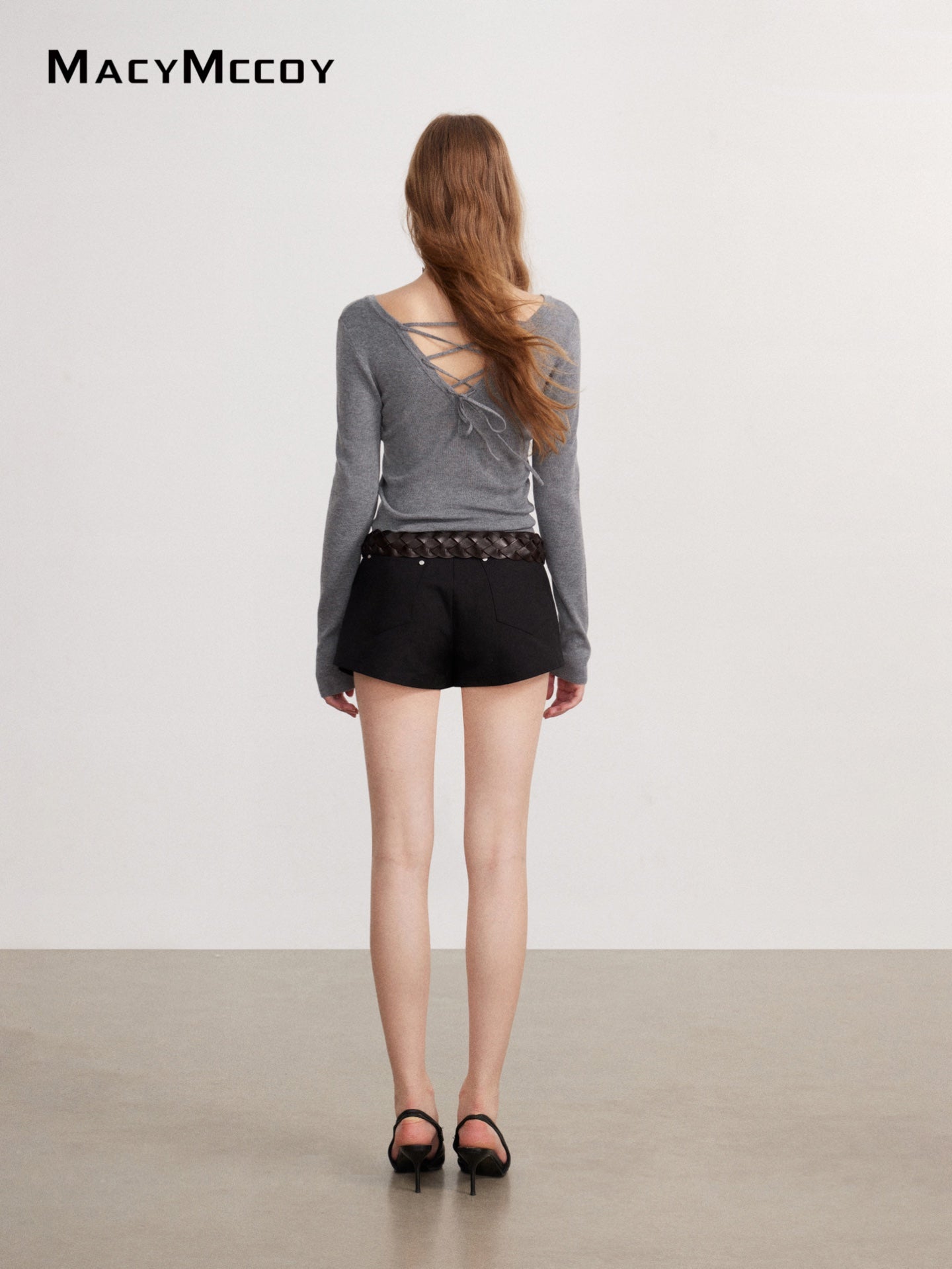 MacyMccoy MMC2026145 2-Way Wear Knit Top(2color)