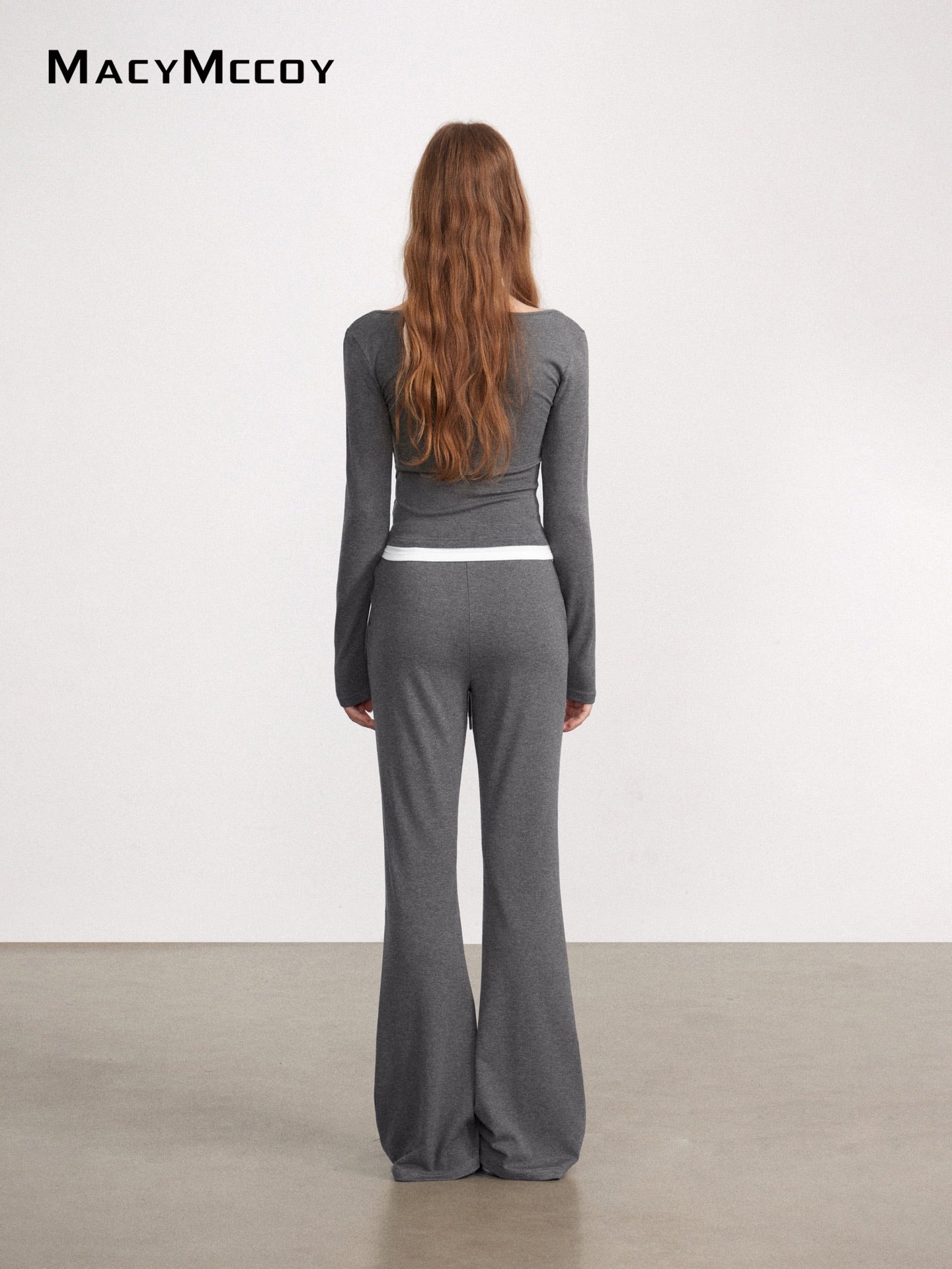 MacyMccoy MMC2026150 Mock Layered Tie-Front Set(2color)