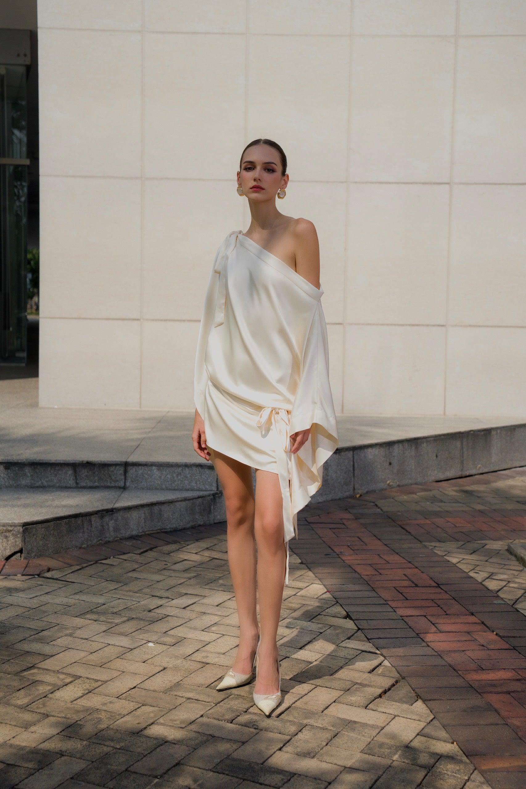 KISSERINE IN-STOCK SABRINA SILK DRESS