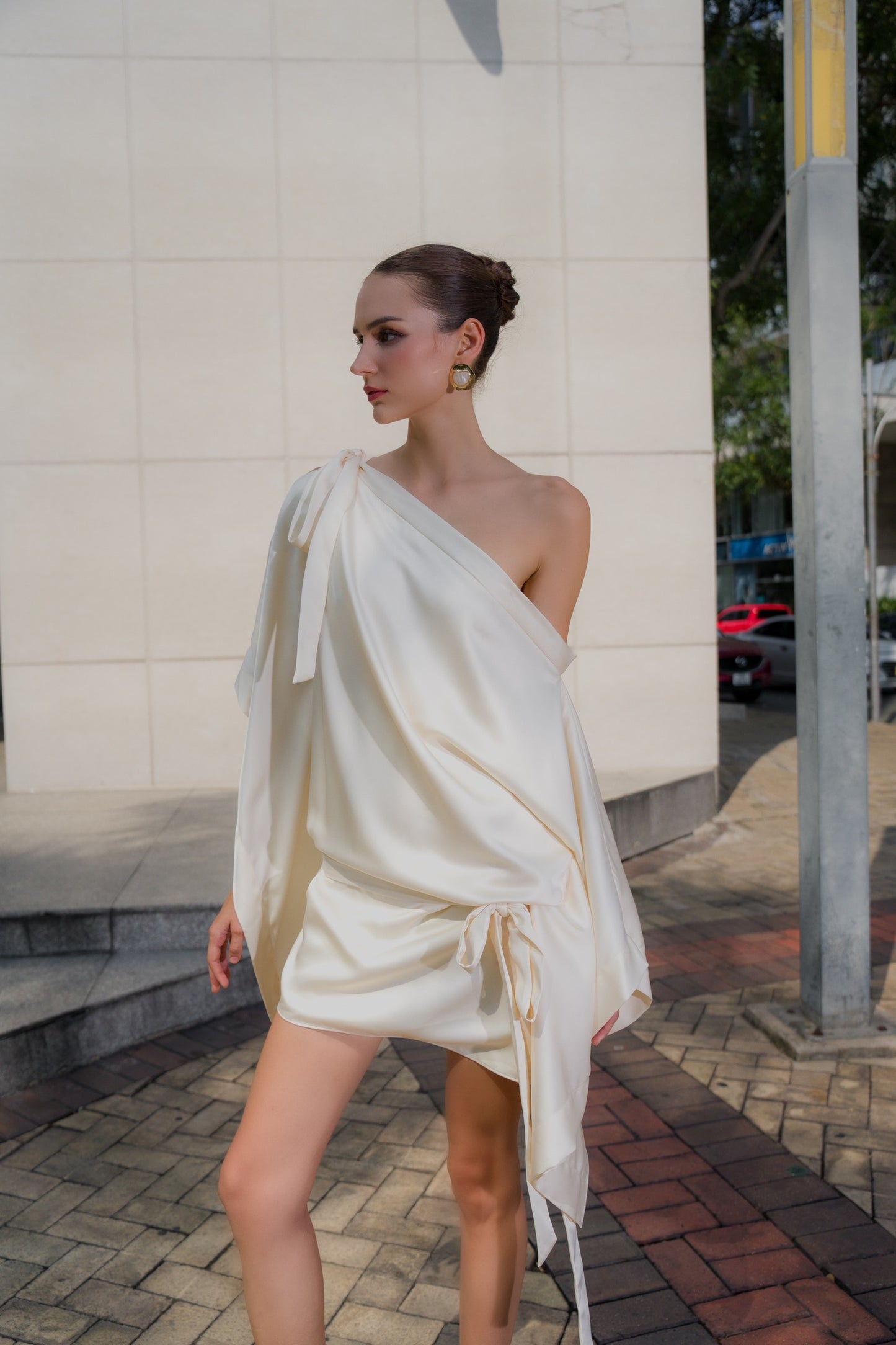KISSERINE IN-STOCK SABRINA SILK DRESS