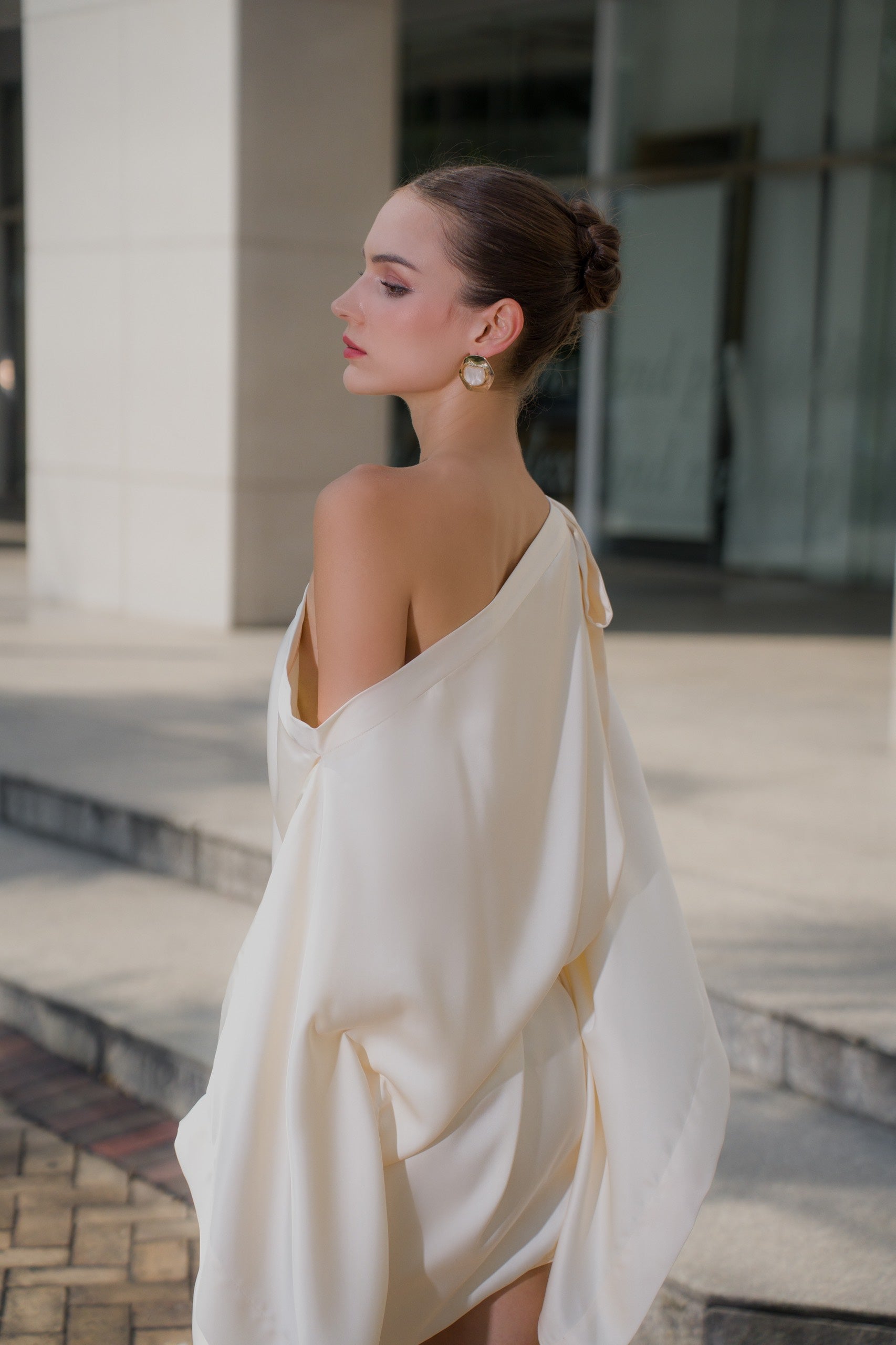 KISSERINE IN-STOCK SABRINA SILK DRESS