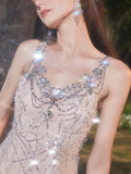 wardrobes by chen diamond firework slip midi dress