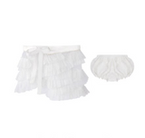 Kirakira.M pearl white lace strap OR skirt